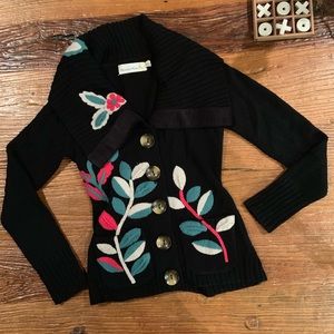 Charlie & Robin “vines and buds” wool sweater